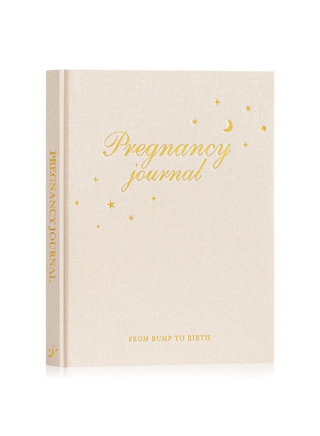 Lanpn My Pregnancy Journal Memory Book for First Time Mom, 156 Page Pregnant Announcement Must Have Planner, Mom to Be Scrapbook Keepsake Gift Pregnancy Tracking Diary for Expecting New Parent Beige - Image 1