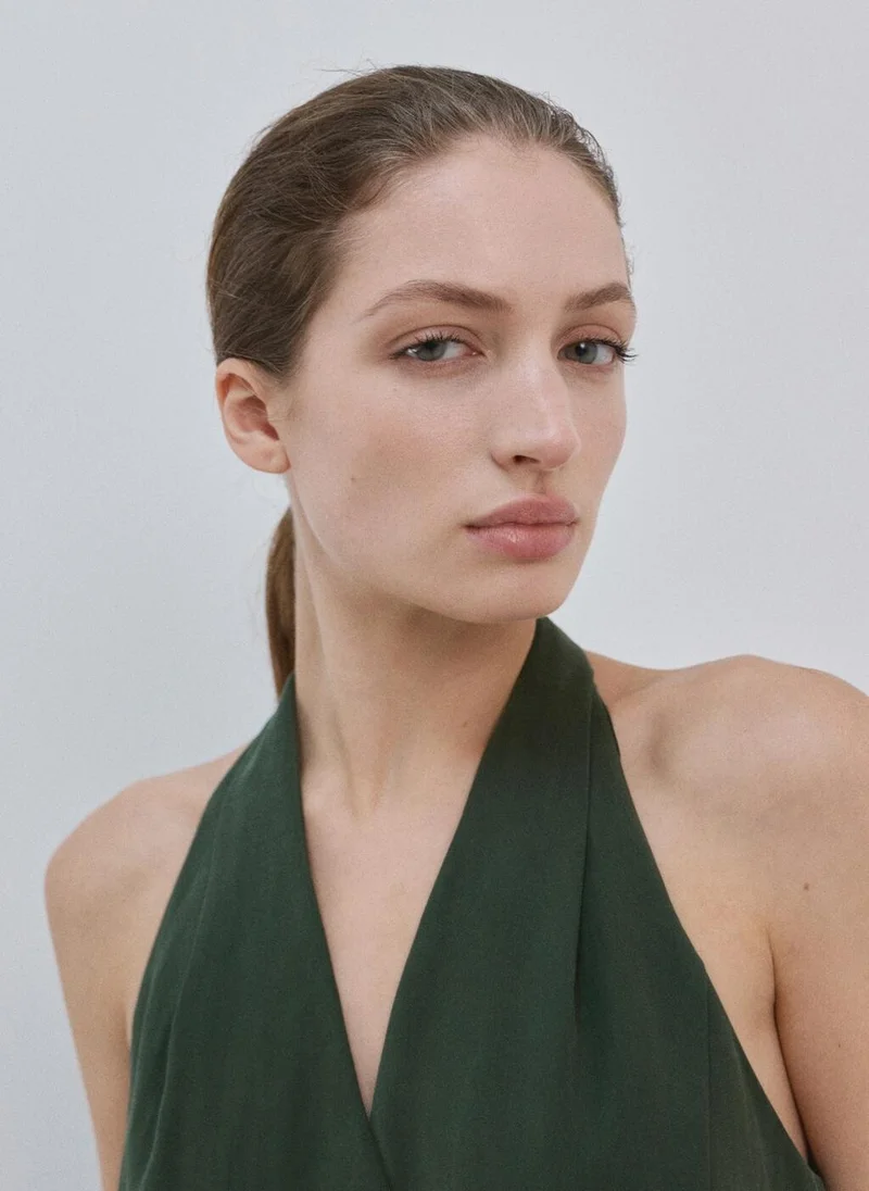 MANGO  Halter-neck jumpsuit with belt for Women | Best Price UAE