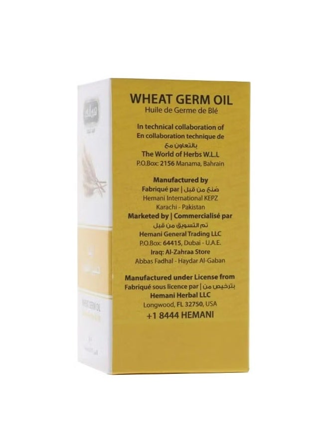 HEMANI Wheat Germ Oil Natural Moisturising Oil 30ml for Hair Skin & Body Massage Lightweight Daily Care Oil - Image 3