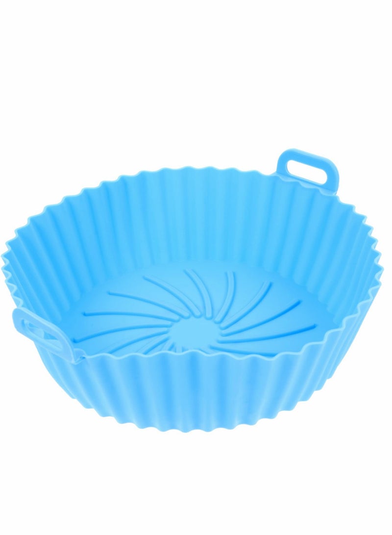 Zikra Air Fryer Liners Round Silicone Pot, 1 Pcs Reusable Airfryer Oven Insert Silicone Bowl Easy Cleaning Air fryer Oven Accessories 6.3 Inch, - Image 1