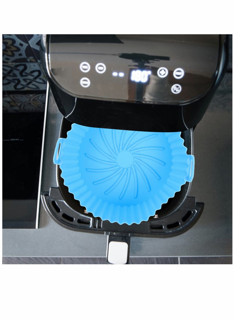 Zikra Air Fryer Liners Round Silicone Pot, 1 Pcs Reusable Airfryer Oven Insert Silicone Bowl Easy Cleaning Air fryer Oven Accessories 6.3 Inch, - Image 2