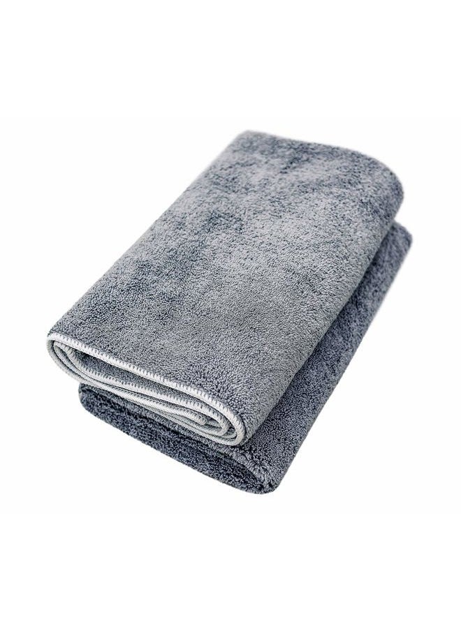 Wooflinen - Microfiber Pet Bath Towel, 2-Pack, Ultra-Absorbent, Double Density, Machine Washable for Dogs and Cats - Image 1