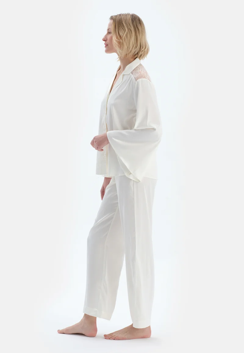 dagi  Regular/Classic Fit Shirt Spread Collar Polyester Sleepwear for Women | Best Price UAE