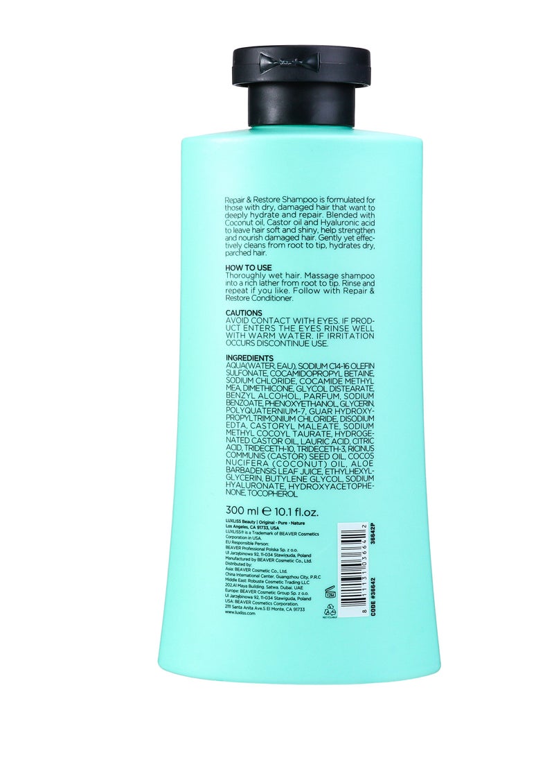 Luxliss Repair And Restore For Dry Damaged Hair Shampoo 300ML  - Image 2