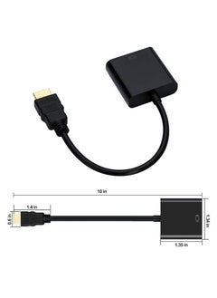 LEDIN HDMI to VGA Adapter HD HDMI VGA Male HDMI to VGA Female Converter for PC, Monitor,Projector,HDTV- 1 pc  - Image 2