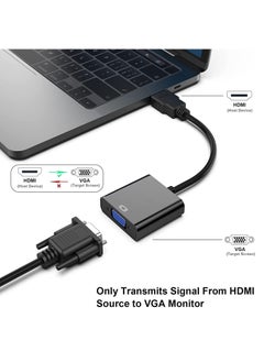 LEDIN HDMI to VGA Adapter HD HDMI VGA Male HDMI to VGA Female Converter for PC, Monitor,Projector,HDTV- 1 pc  - Image 4