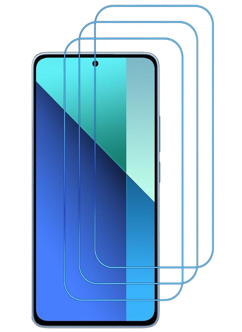 ACLIX 3 Pieces Antistatic ESD Dustproof Premium Quality High Definition Clear Tempered Glass Screen Protector Designed For Xiaomi Redmi Note 13 - Image 1