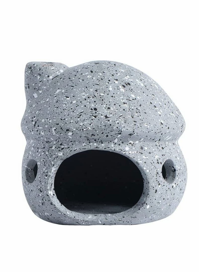 Excefore Aquarium Decor Ceramic Mushroom House Ornament Fish Tank Landscape Decoration for Betta Goldfishes to Rest/Breed/Hiding - Image 1