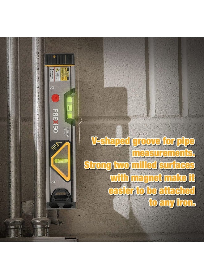 Prexiso PREXISO 2-in-1 Laser Level 12 in Spirit Level with Light, 100Ft Alignment Point & 30Ft Leveling Line, Magnetic Laser Leveler Tool for Construction Picture Hanging Wall Writing Painting Home Renovation  - Image 5