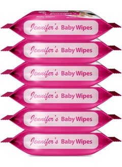 Jennifer's Pack of 4 Baby Wipes 30's Ultra Soft, Alcohol-Free, Extra Gentle, Aloe Vera Gel, Vitamin E, and Safe for Delicate Skin 180 Wipes  - Image 1