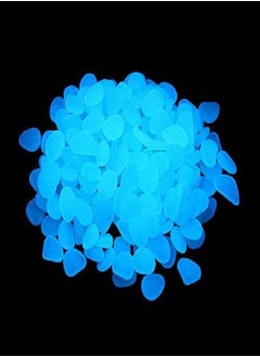 Party Zealot Party Zealot Inc 2lb 400PCS Glow in The Dark Pebbles Stones for Indoor and Outdoor Walkways Garden Driveway Large Bag Powered by Light and Solar (White)  - Image 2