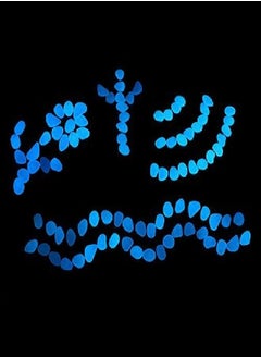 Party Zealot Party Zealot Inc 2lb 400PCS Glow in The Dark Pebbles Stones for Indoor and Outdoor Walkways Garden Driveway Large Bag Powered by Light and Solar (White)  - Image 3