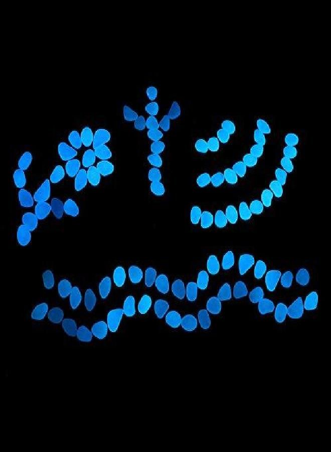 Party Zealot Party Zealot Inc 2lb 400PCS Glow in The Dark Pebbles Stones for Indoor and Outdoor Walkways Garden Driveway Large Bag Powered by Light and Solar (White)  - Image 3