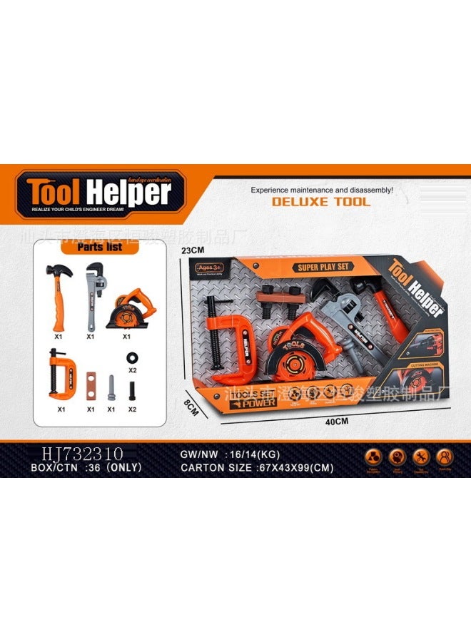 Children's Tool Set Toy Simulation Repair Repair Play House Screwdriver Assembly Multi-functional Toys-Color:Figure  - Image 1
