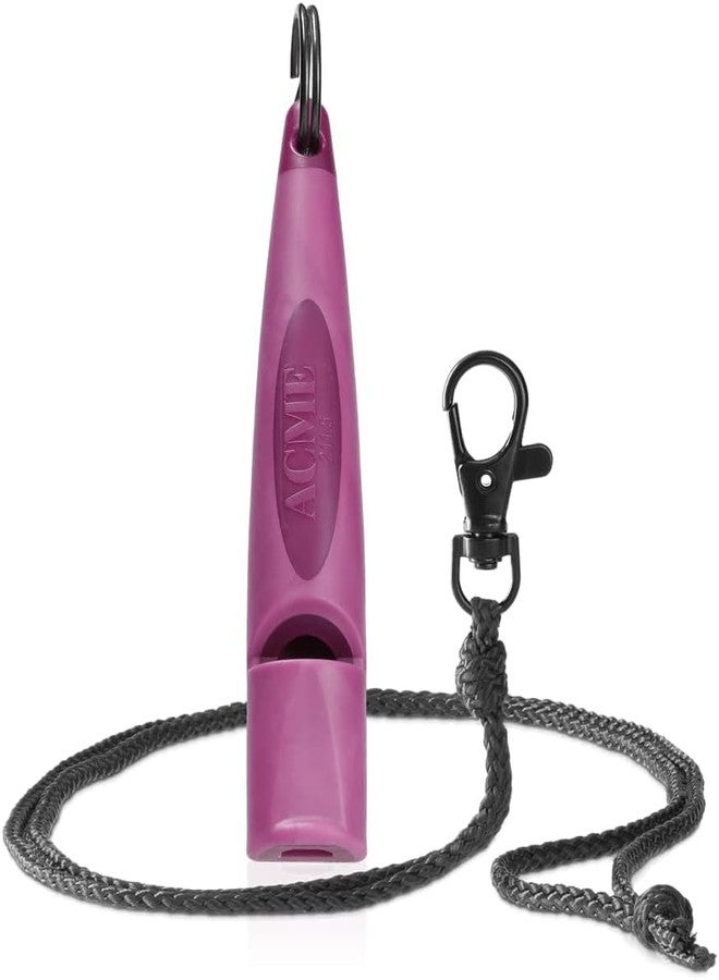 ACME Alpha 211.5 Professional Dog Training Whistle with Lanyard. Enhanced Ergonomic Grip. BPA-Free Plastic. 110 dBA. Long Range. Standardized Frequency. Made in the UK (Purple/Black) - Image 1