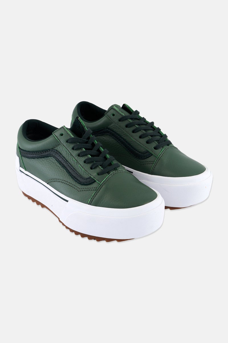 VANS أحذية كاجوال مكدسة قديمة للنساء، خضراء - Image 1