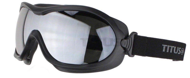 TITUS Motorcycle Riding Padded Sport Goggles (G32 - Single Lens Mirrored) - Image 3