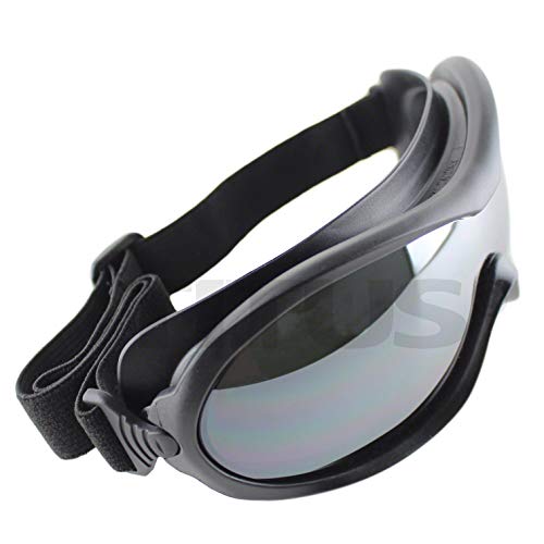 TITUS Motorcycle Riding Padded Sport Goggles (G32 - Single Lens Mirrored) - Image 4