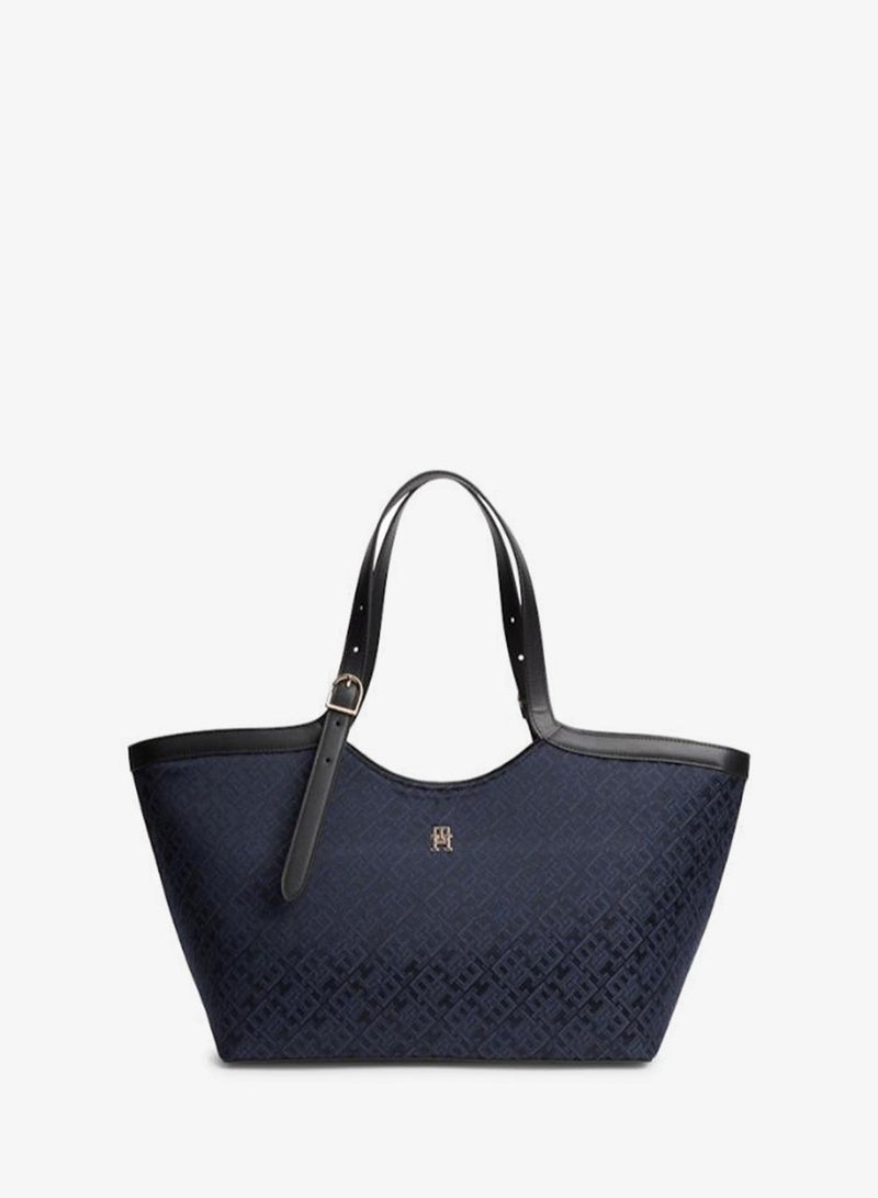 TOMMY HILFIGER TH Monogram Jacquard Tote Bag - Image 1