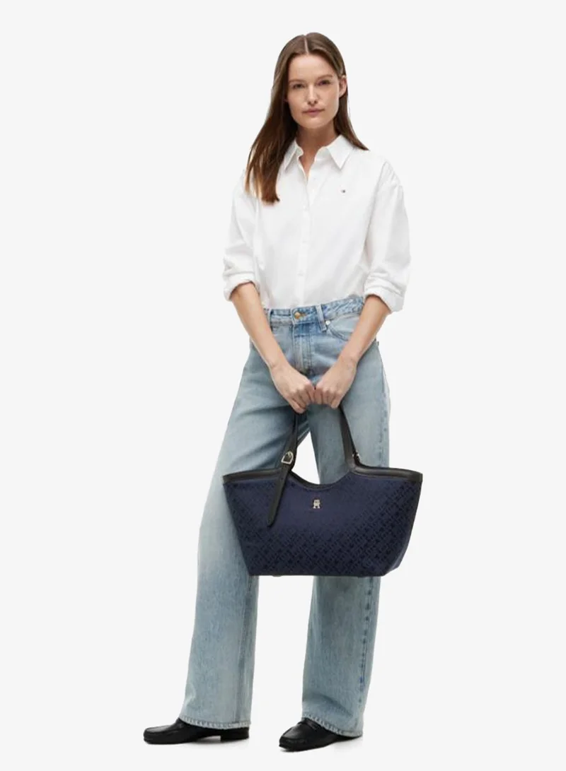TOMMY HILFIGER TH Monogram Jacquard Tote Bag