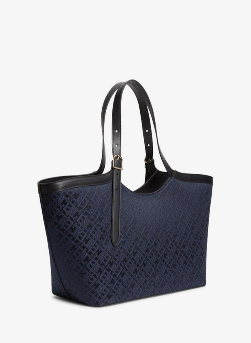 TOMMY HILFIGER TH Monogram Jacquard Tote Bag - Image 3