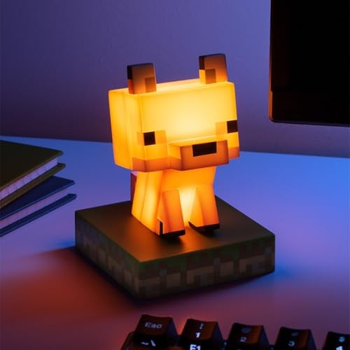 Paladone Minecraft Officially Licensed Fox Free Standing Desk Light Gaming Room Decor and Merchandise for Boys and Girls Nightlight Gift Accessory for Playroom and Bedroom - Image 3