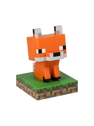Paladone Minecraft Officially Licensed Fox Free Standing Desk Light Gaming Room Decor and Merchandise for Boys and Girls Nightlight Gift Accessory for Playroom and Bedroom - Image 1