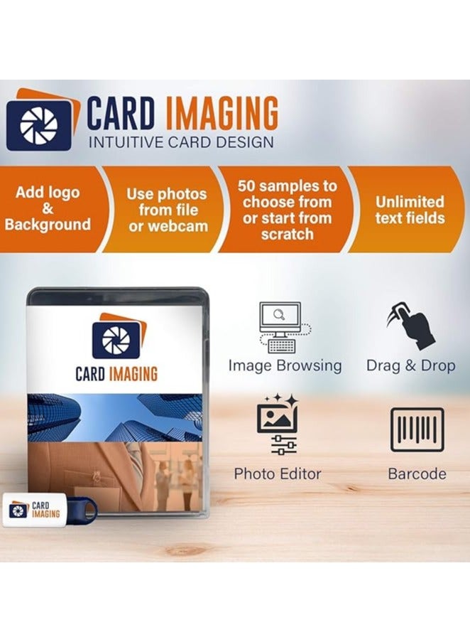 Evolis Primacy 2 Dual-Sided ID Card Printer & Supplies Bundle Badge Machine (PM2-0025-A) - Image 4