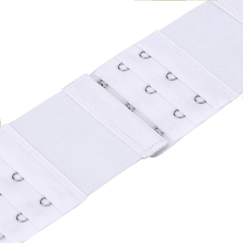 Akstore 6 Pieces Women's Soft Comfortable Elastic Bra Extenders Bra Extension Strap 3 Hook 3 Row Lady's Bra Extender Bra Band - Image 5