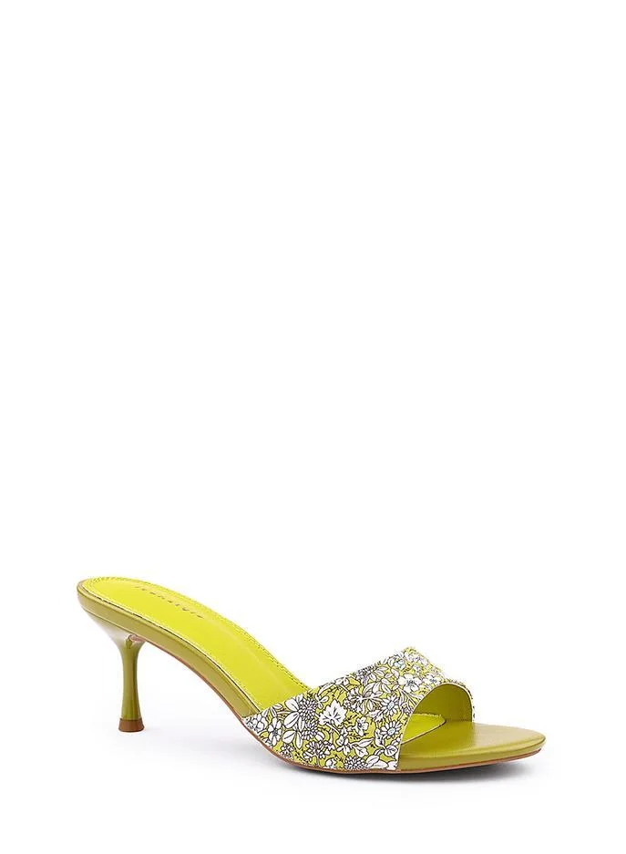 IconStyle Womens floral printed stiletto heeled sandals