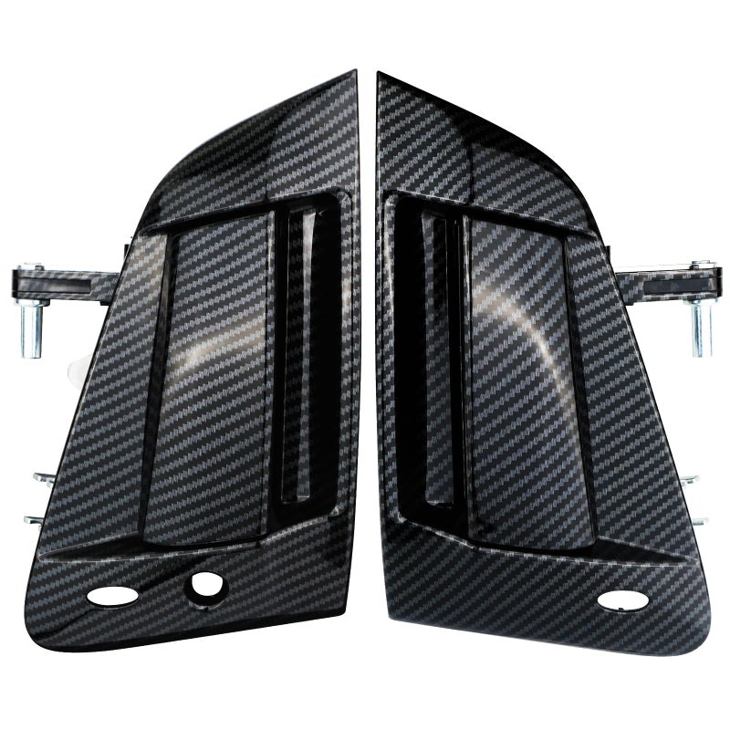 omoZone Pair Exterior Door Handle Assembly Front LeftRight Side Carbon Fiber Compatible with 20092018 Nissan 370Z Replaces 806061EA0B 806071EA0B