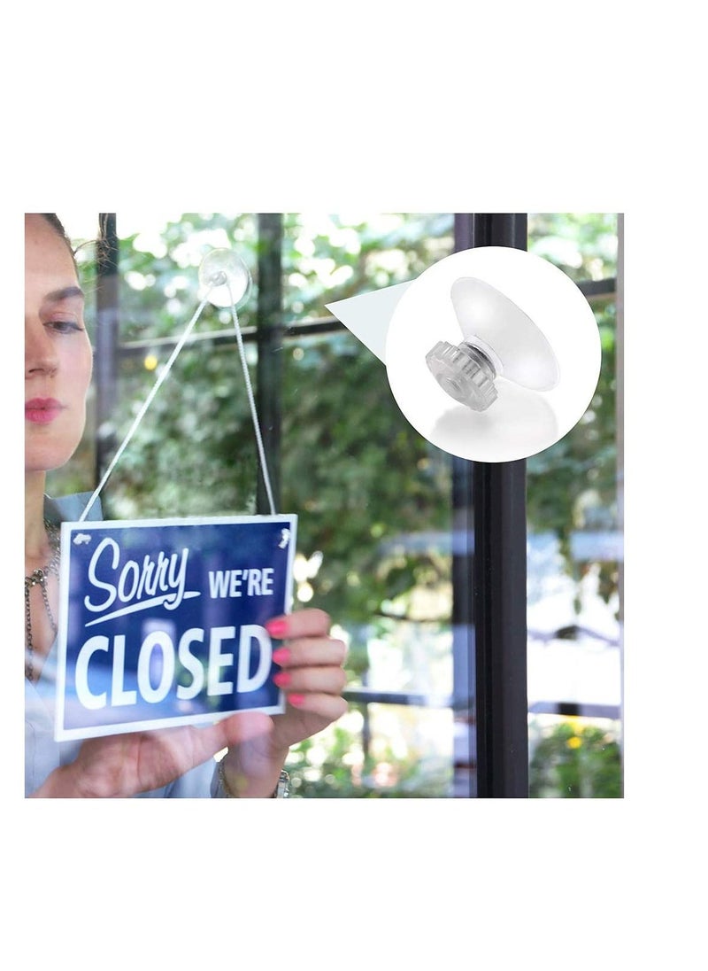 SYOSI Clear Suction Cups without Hooks Plastic Sucker Pads without Hooks Plastic Suction Cups for Fairy Lights Strong Adhesive Force Hanging Decoration Suitable for Window Glass Bathroom Kitchen  - Image 4