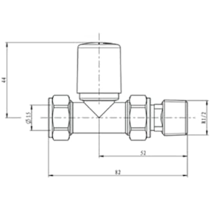 BRUSHED BRONZE STRAIGHT TOWEL RAIL VALVES BATHROOM RADIATOR TOWEL RAIL VALVES CENTRAL HEATING (PAIR) 1/2" BSP - Image 2