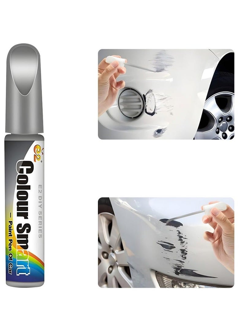 Captaintech Touch Up Paint Pen for Car, Waterproof Scratch Remover Pen,Portable Quick and Easy Cars Repair Pen, Suitable for Automotive Minor Scratch Repair (Silver)  - Image 1