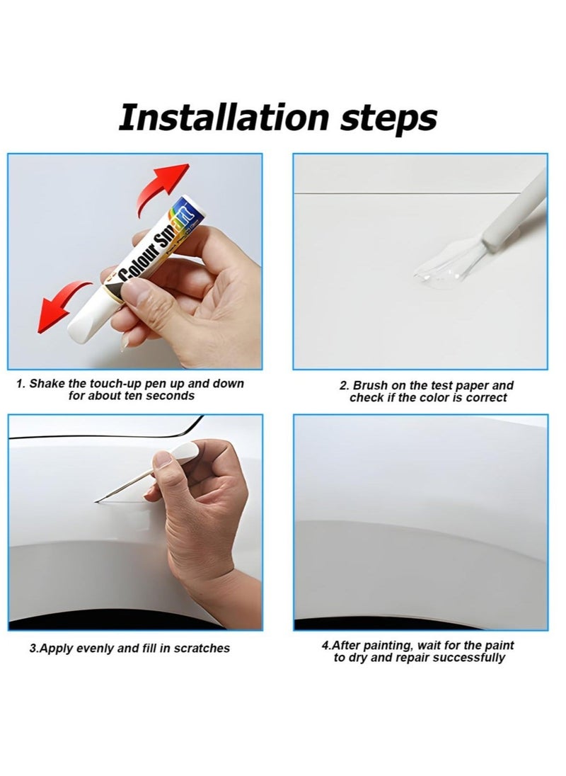 Captaintech Touch Up Paint Pen for Car, Waterproof Scratch Remover Pen,Portable Quick and Easy Cars Repair Pen, Suitable for Automotive Minor Scratch Repair (Silver)  - Image 5