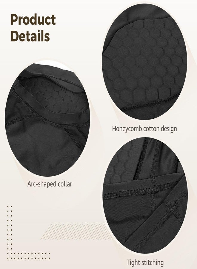 Varku Padded Football Training Shirt, Men's Long Sleeve Honeycomb Protective Base Layer, Impact Resistant Training Gear - Image 3