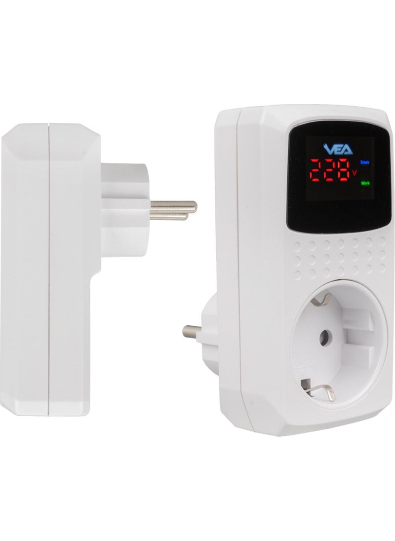 BYR Vea VE-22393 16A 3520W Single Digital Indicator Surge Protected Socket [ tek]  - Image 3