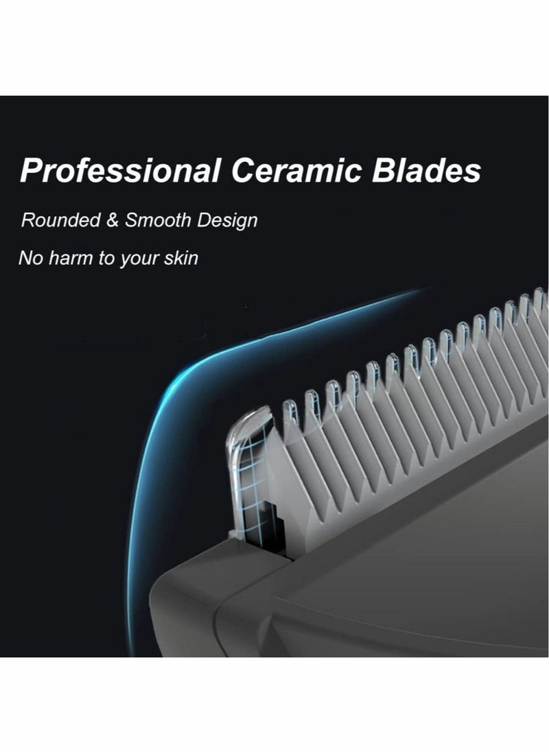 Excefore Electric Hair Clippers for Men, USB Rechargeable Pubic Hair Trimmer with LED Display, Cordless Body Hair Trimmer Kit, Professional Body Groomer and Beard Shaver, Waterproof Groin Hair Trimmer  - Image 4