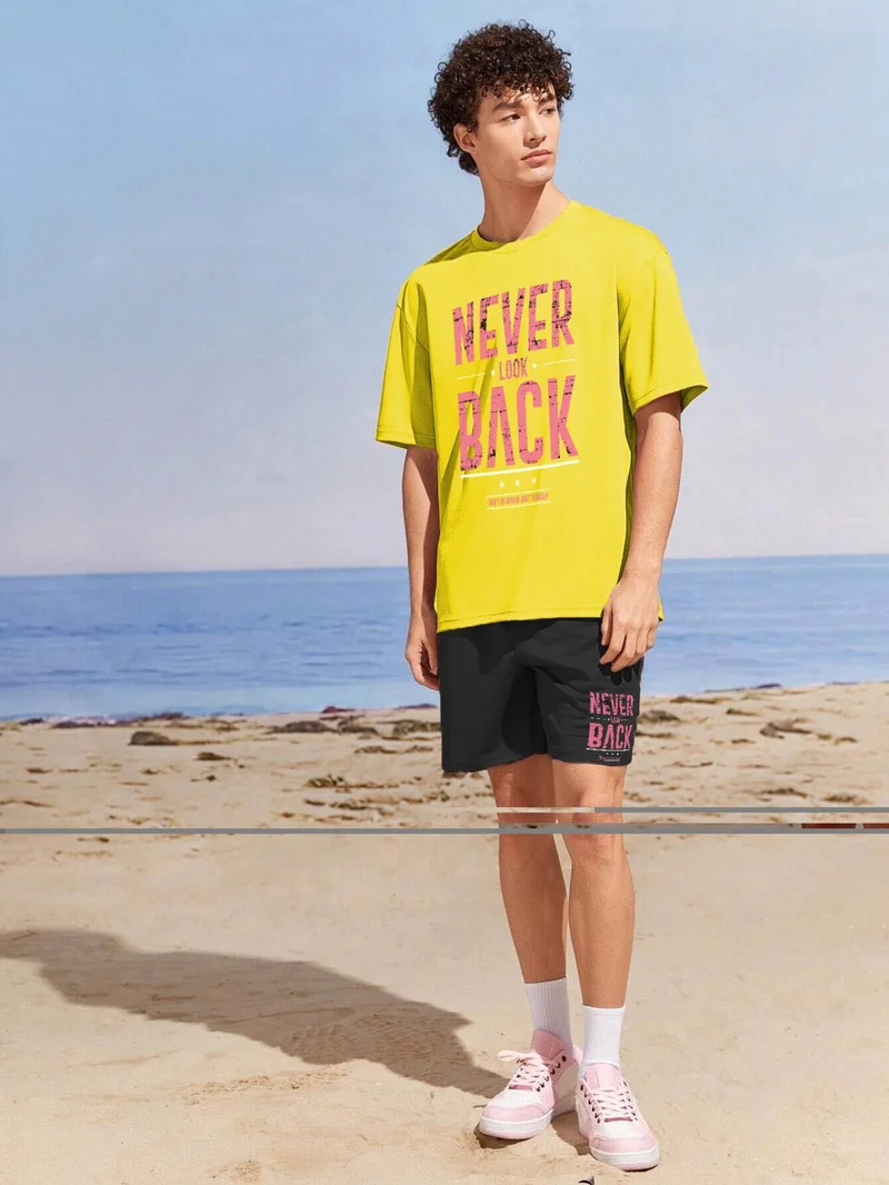 DogFish Couple Lover Combination Oversize Neverlook Design Printed T-Shirt Set of 4