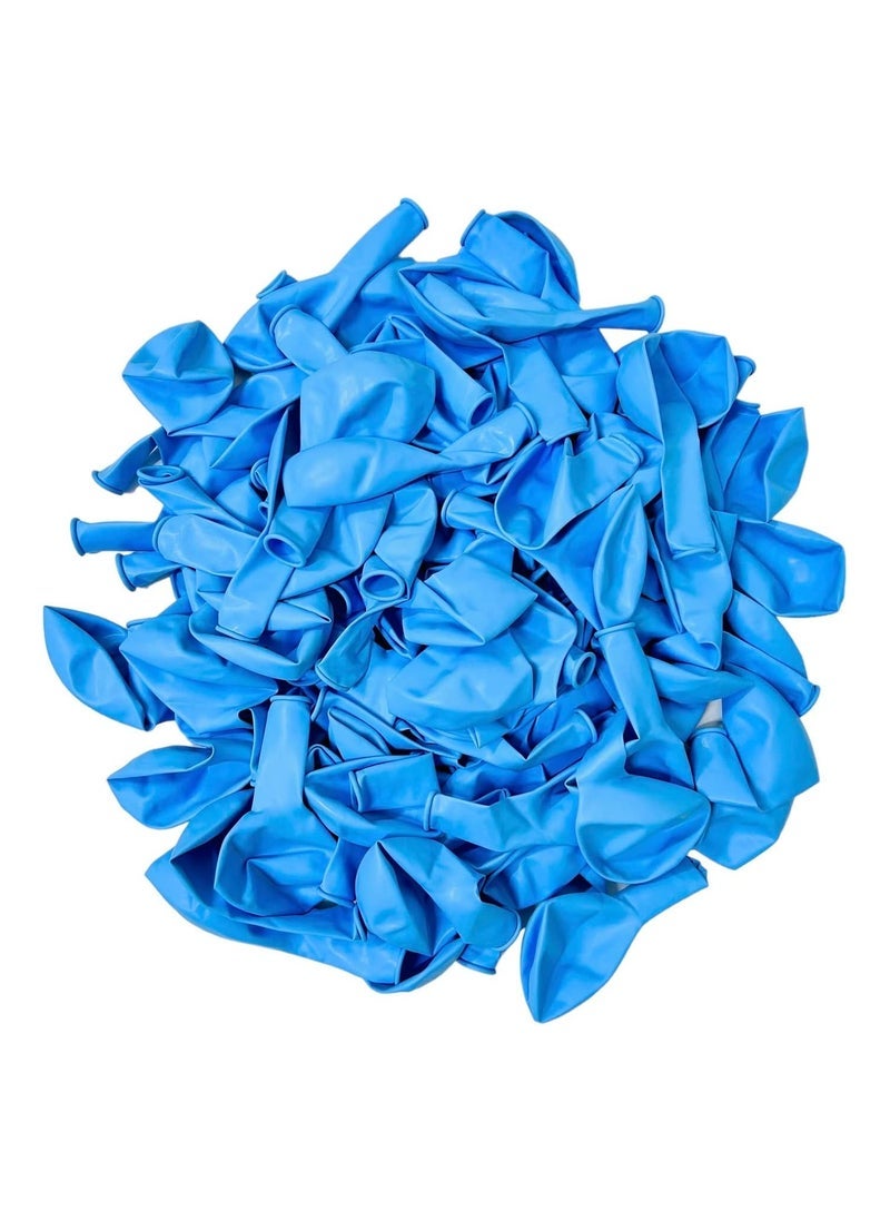 Boxwoods 100 PCS Light Blue Color Natural Rubber Latex Balloons 12inch For Baby Boy Gender Reveal And Birthday Party - Image 2