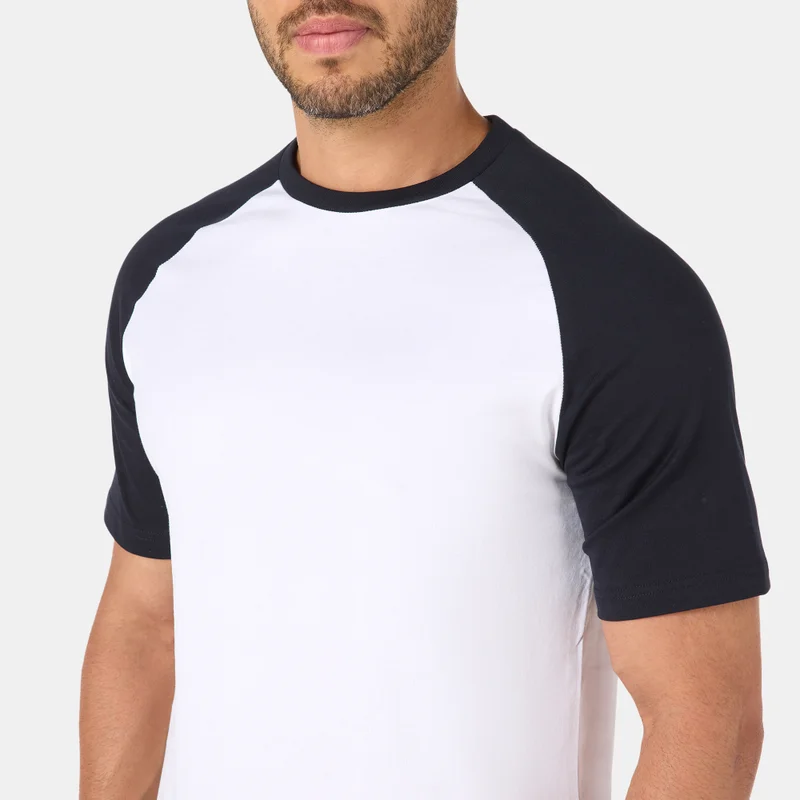 Sun and Sand Sports White Men's Raglan T-Shirt for Men | Best Price UAE