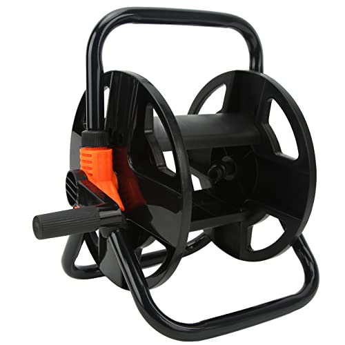 Ejoyous Hose Reel, Garden Hose Storage Cart, Black, 16mm, 20m, Modern Style, Manual Winding, Freestanding - Image 1