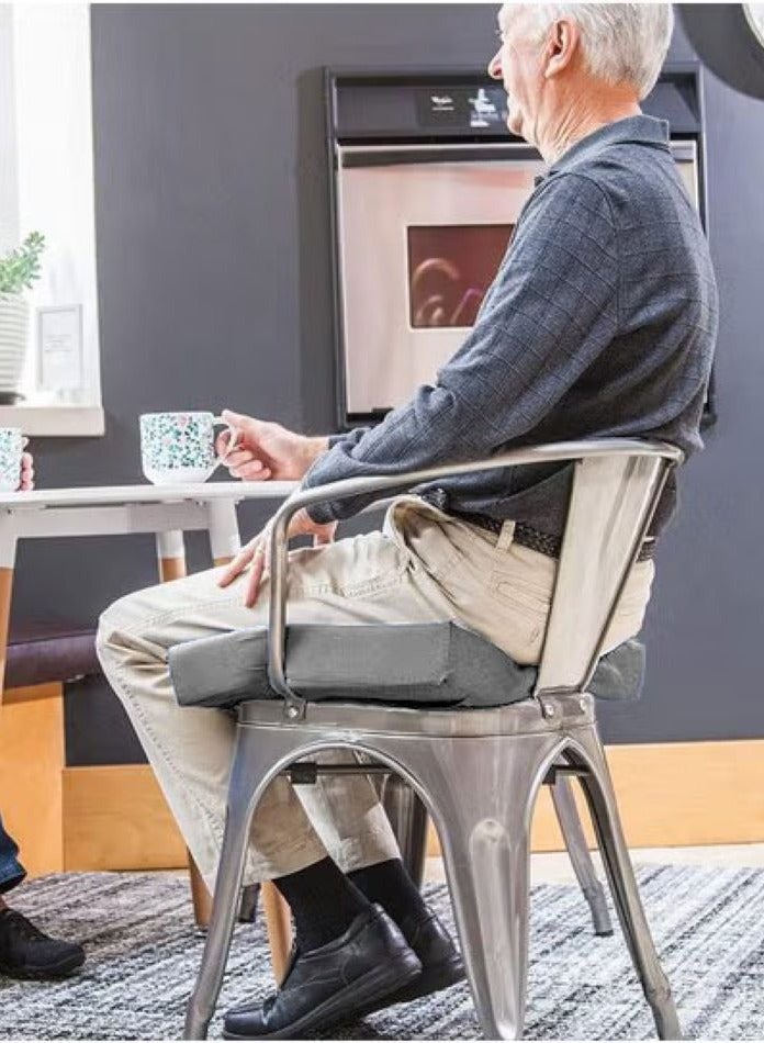 ARINA Memory Foam Box Seat Rest 40 × 40 × 4cm , made of memory foam to provide comfortable support and relieve stick and back pain while sitting for long periods.  - Image 1