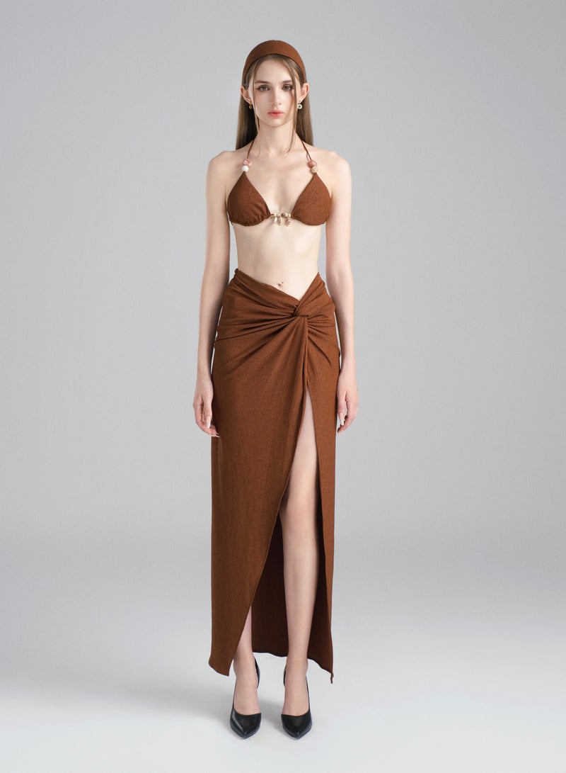 XITA • DUBAI BROWN BIKINI BOTTOM - Image 1