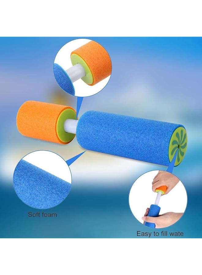 KASTWAVE Water Blaster Soaker Gun For Kids 6 Pack Foam Water Squirt Guns Shooter Noodles Pump Summer Pool Toys For Boys Girls & Adults Swimming Party Games Outdoor Beach Yard Play Game Toy - Image 5
