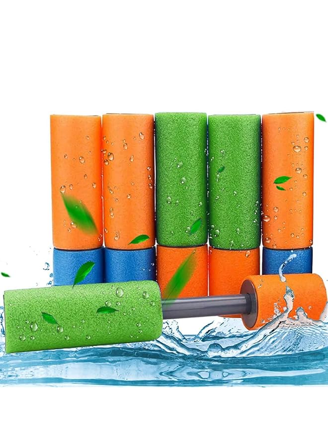 KASTWAVE Water Blaster Soaker Gun For Kids 6 Pack Foam Water Squirt Guns Shooter Noodles Pump Summer Pool Toys For Boys Girls & Adults Swimming Party Games Outdoor Beach Yard Play Game Toy - Image 1