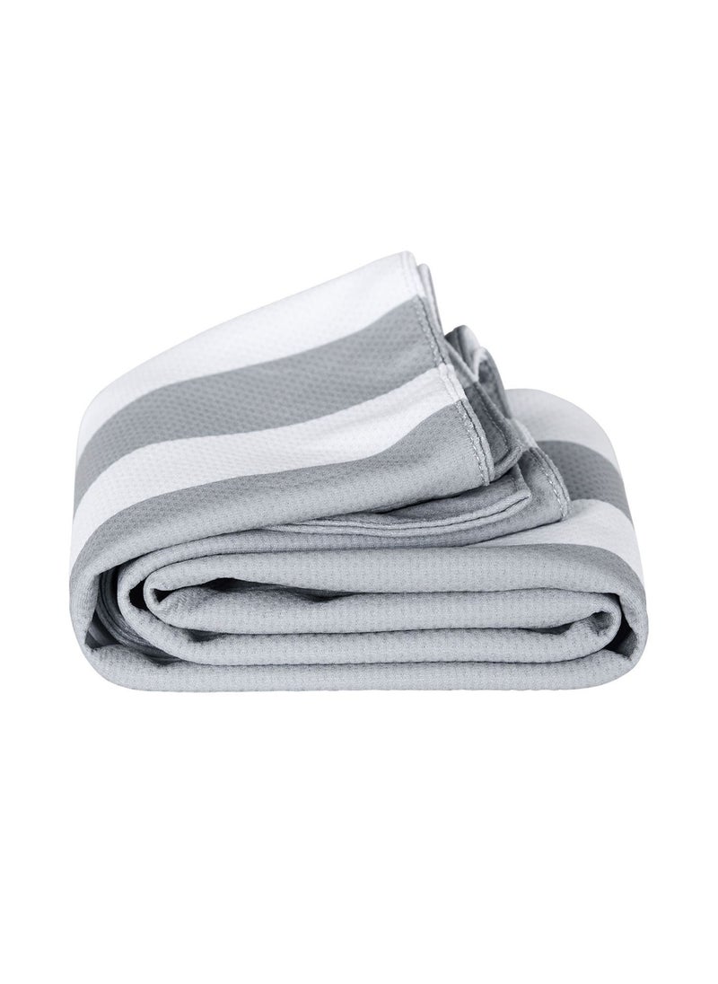 Dock & Bay Dock & Bay QuickCool Cooling Towel for Sports & Workouts, Cools to 15°C, with Dual Layered Cooling Technology, Stays cold up to 6 hours - 63 x 29 cm - GOA GREY  - Image 4