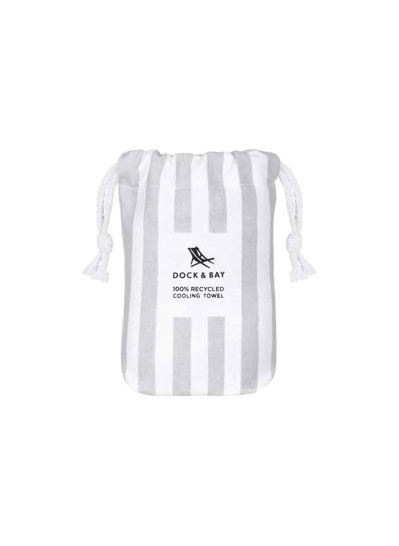 Dock & Bay Dock & Bay QuickCool Cooling Towel for Sports & Workouts, Cools to 15°C, with Dual Layered Cooling Technology, Stays cold up to 6 hours - 63 x 29 cm - GOA GREY  - Image 5
