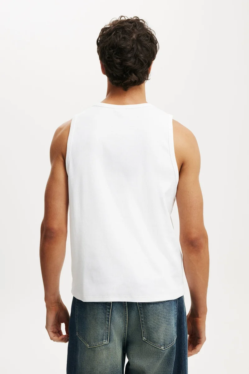 Cotton On  Rib Tank for Men | Best Price UAE