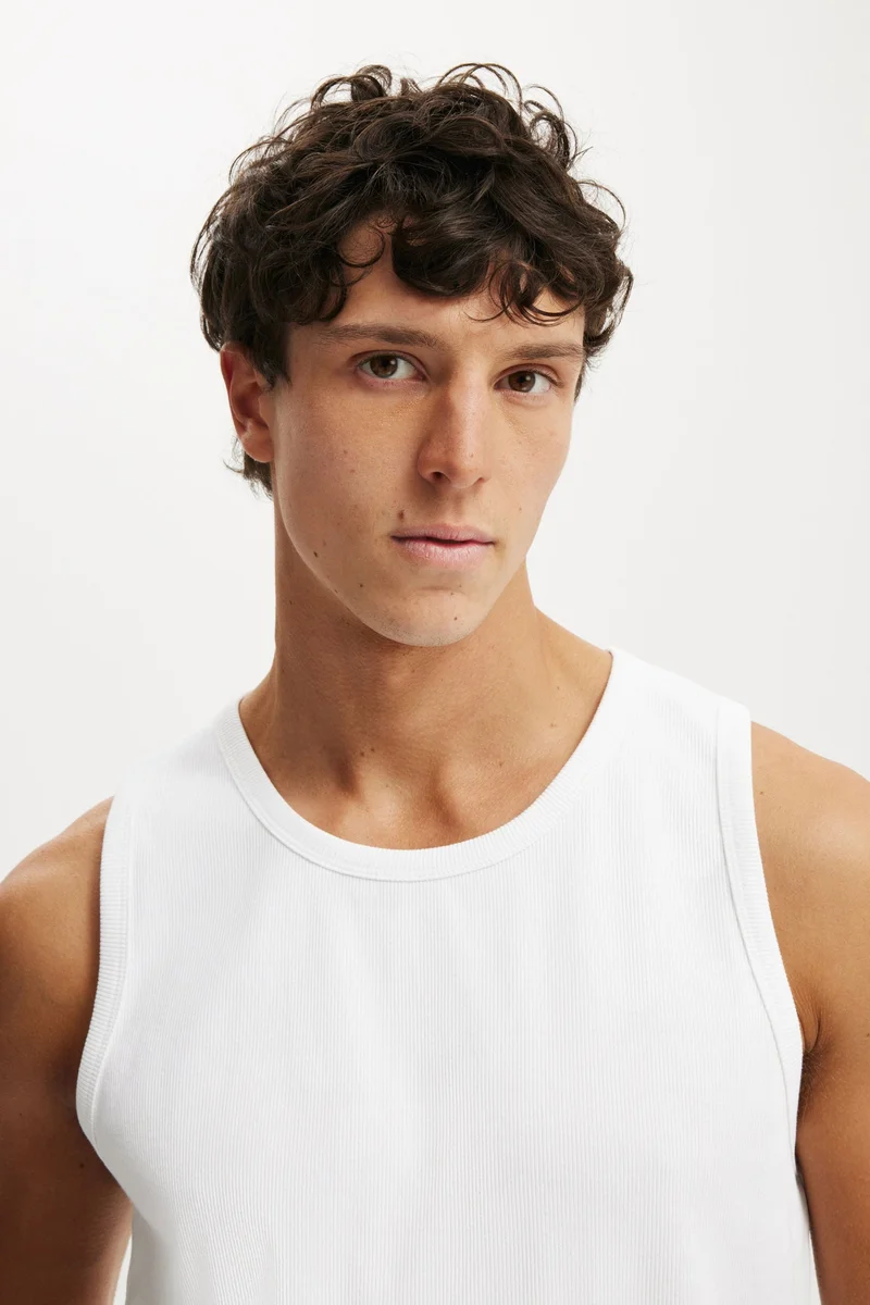 Cotton On  Rib Tank for Men | Best Price UAE